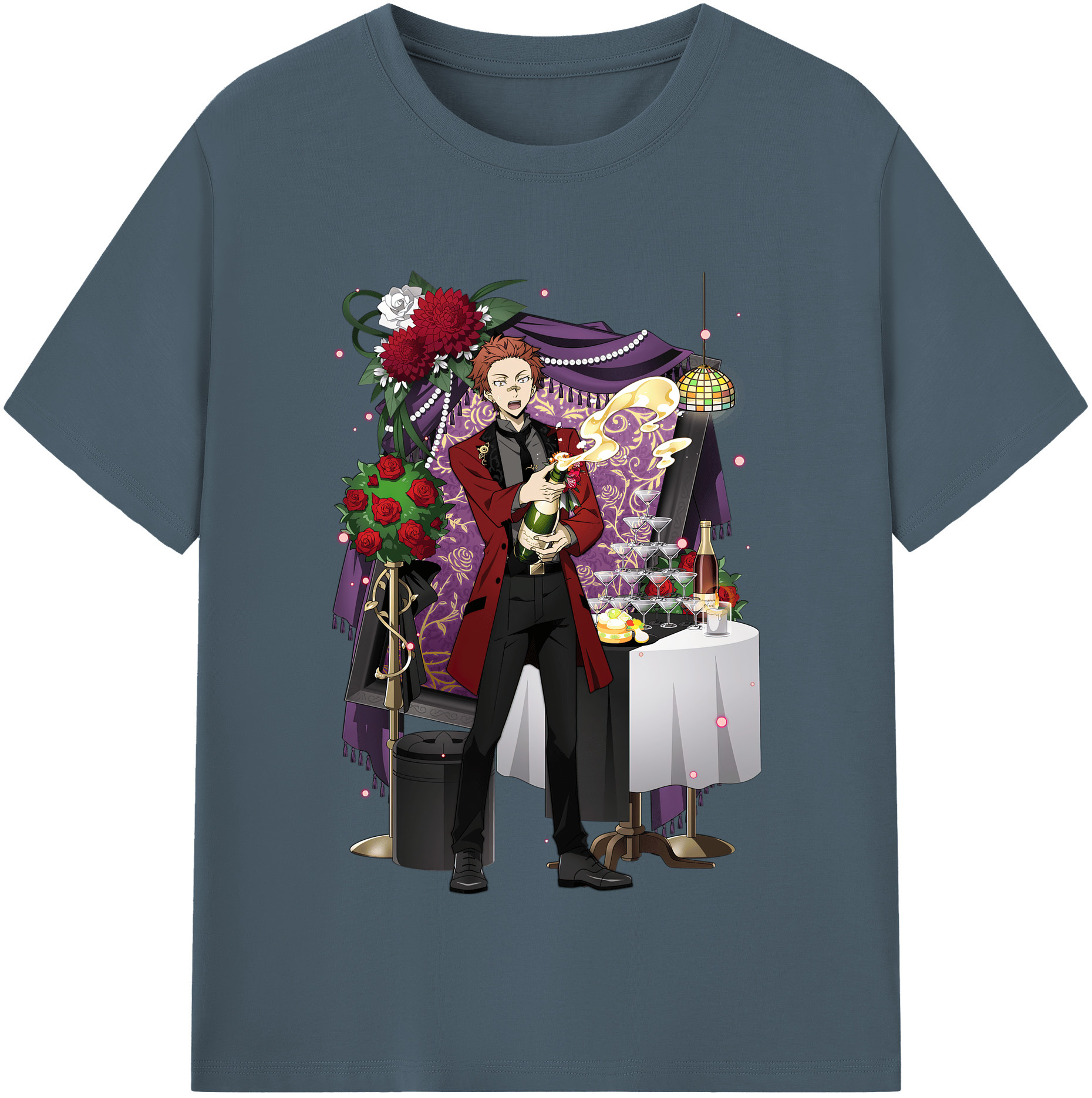 （画像用） 文豪ストレイドッグス Bungo Stray Dogs 綿100％半袖Tシャツ（フロントプリント）